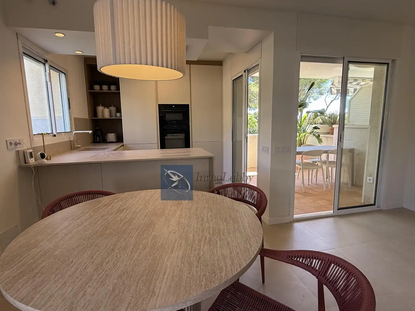 Menjador de Apartament de lloguer en Castell d'Aro, Platja d'Aro i s'Agaró amb Aire condicionat, Calefacció i Terrassa