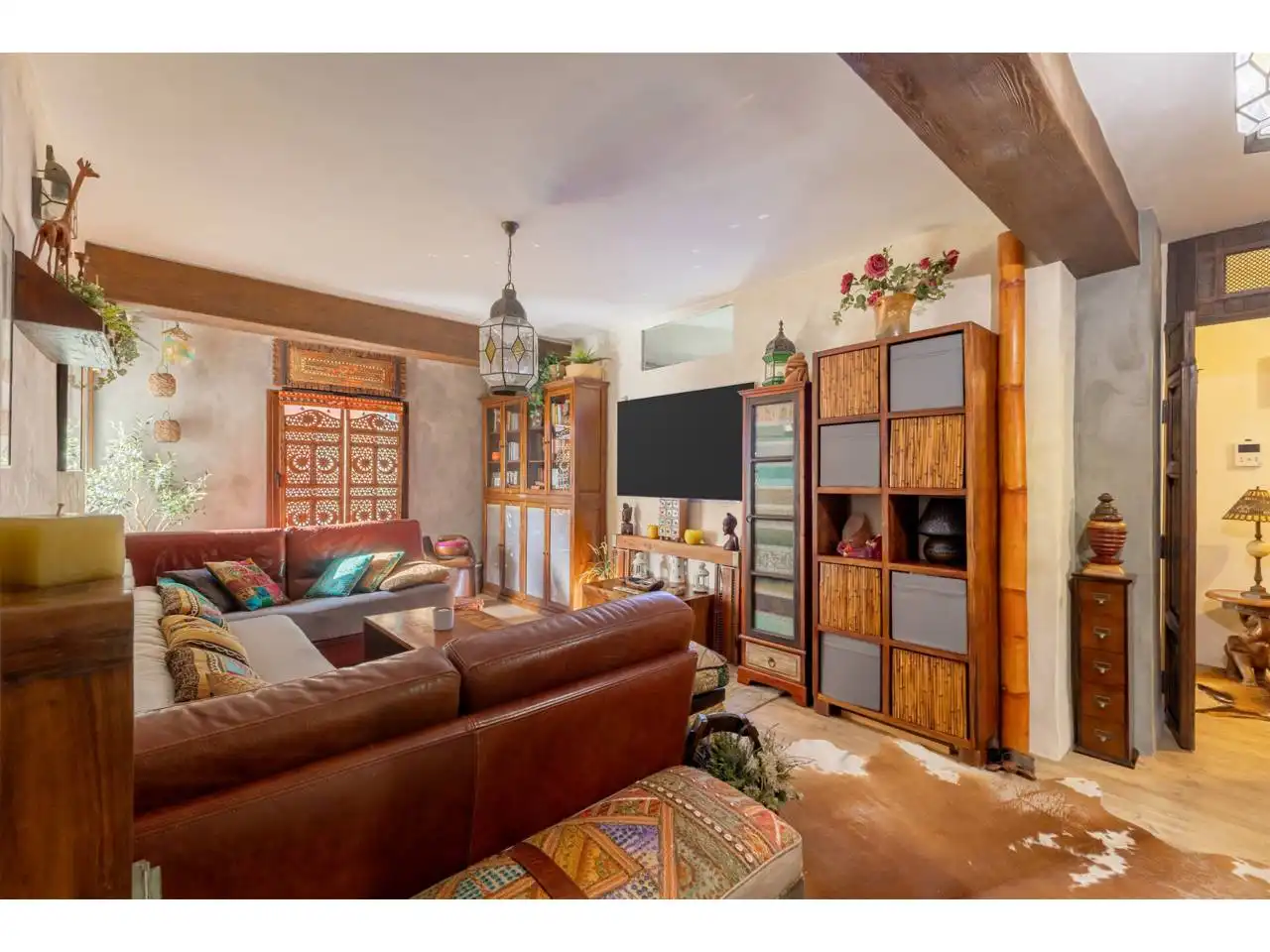 Sala de estar de Piso en venta en Valencia con Aire acondicionado, Parquet y Balcón