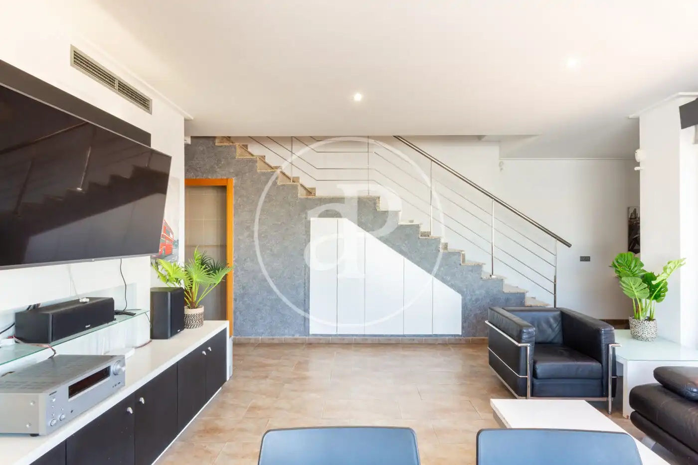 Sala de estar de Casa adosada en venta en Burriana / Borriana con Aire acondicionado, Calefacción y Jardín privado