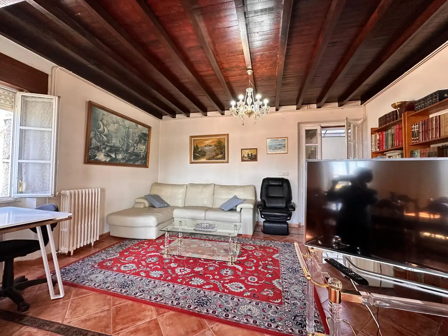 Sala de estar de Casa o chalet en venta en Vedra con Calefacción, Jardín privado y Amueblado