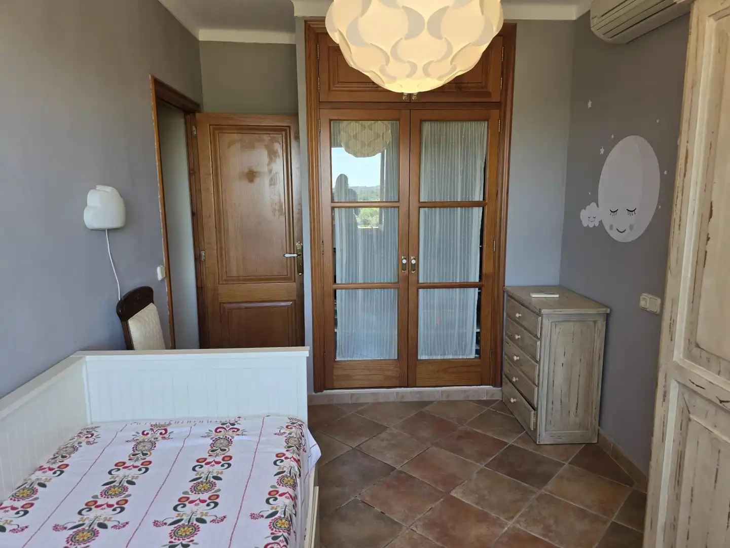 Schlafzimmer von Haus oder Chalet zum Verkauf in Campanet mit Klimaanlage, Heizung und Privatgarten