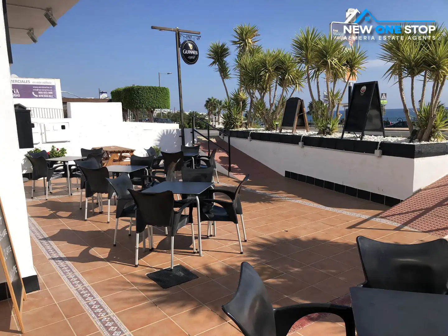 Terrasse von Geschaftsraum zum Verkauf in Mojácar mit Klimaanlage, Heizung und Terrasse