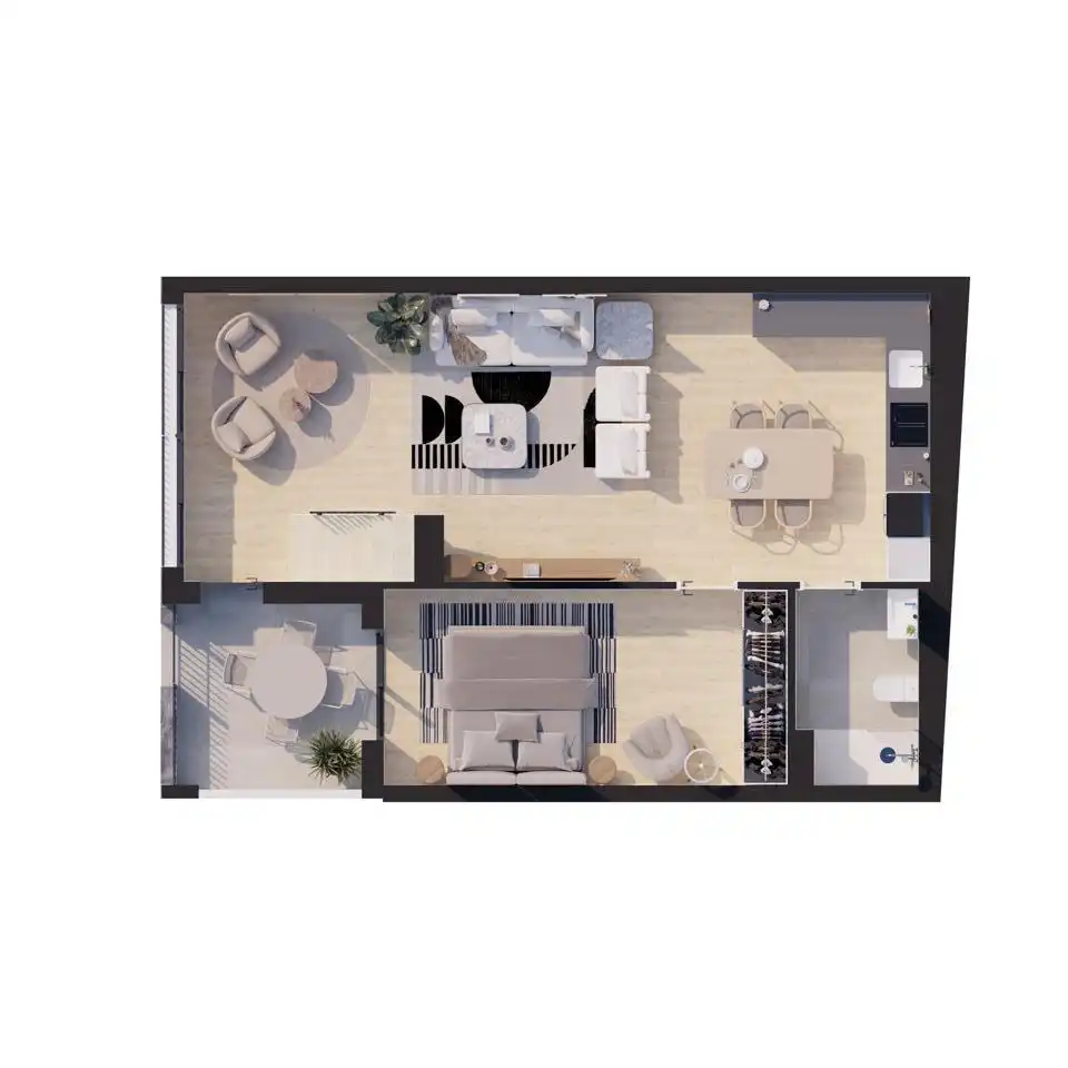 Habitación de Casa o chalet en venta en El Campello con Aire acondicionado, Balcón y Piscina comunitaria
