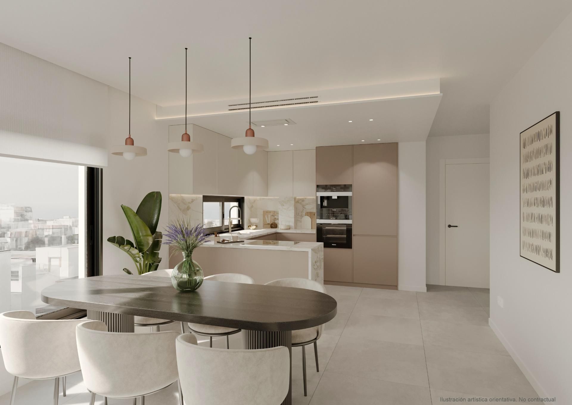 Cuina de Apartament en venda en Santa Pola amb Aire condicionat, Calefacció i Terrassa