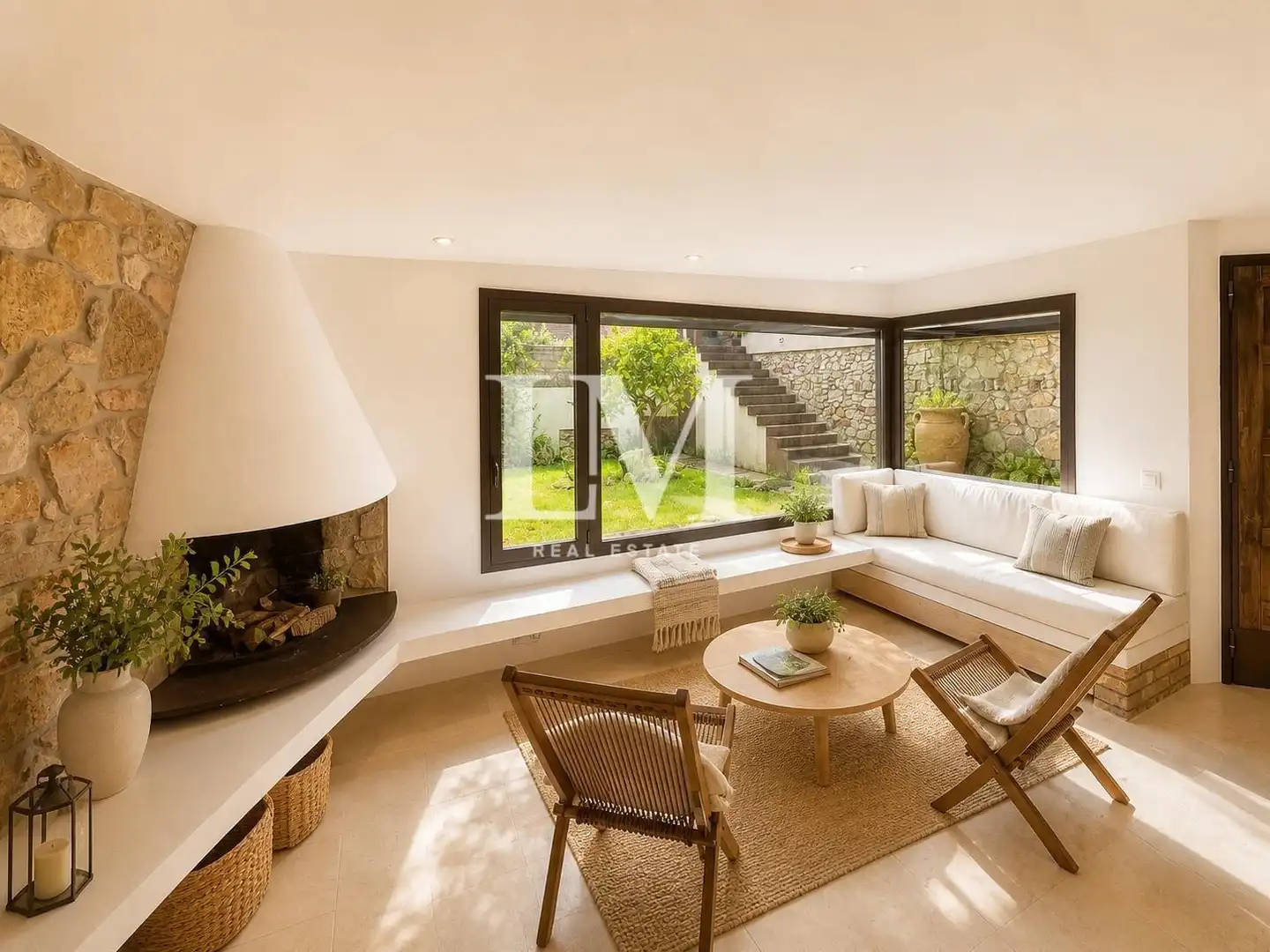 Sala de estar de Casa o chalet de alquiler en Barcelona con Aire acondicionado, Jardín privado y Terraza