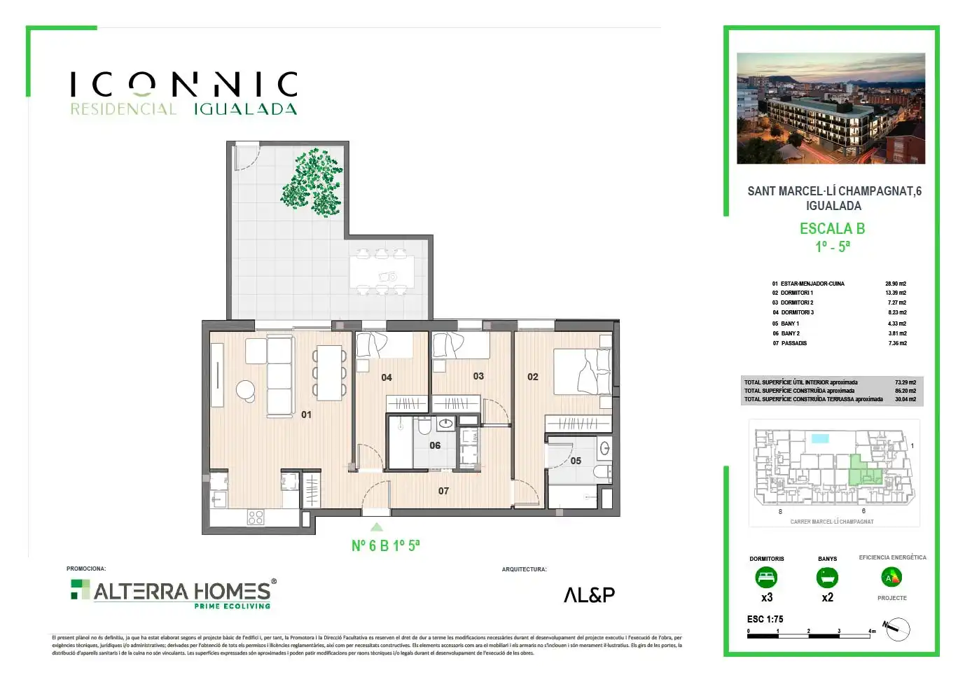 Flat for sale in Igualada  with Air Conditioner, Heating and Parquet flooring