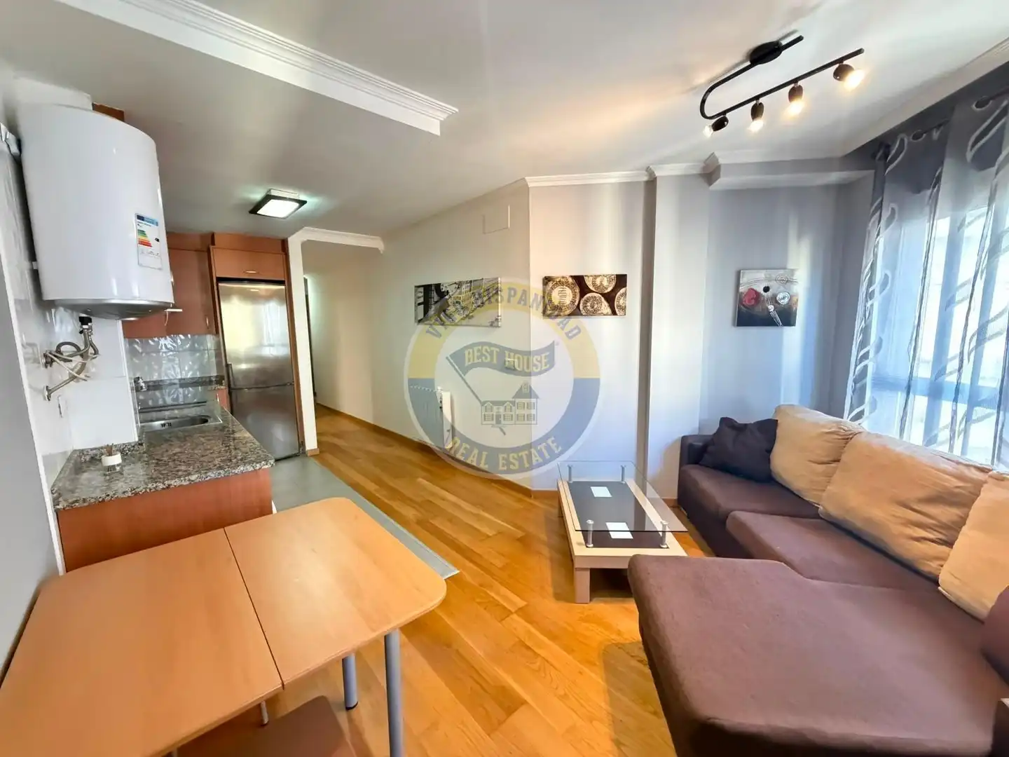 Sala de estar de Apartamento de alquiler en Vigo  con Calefacción y Amueblado