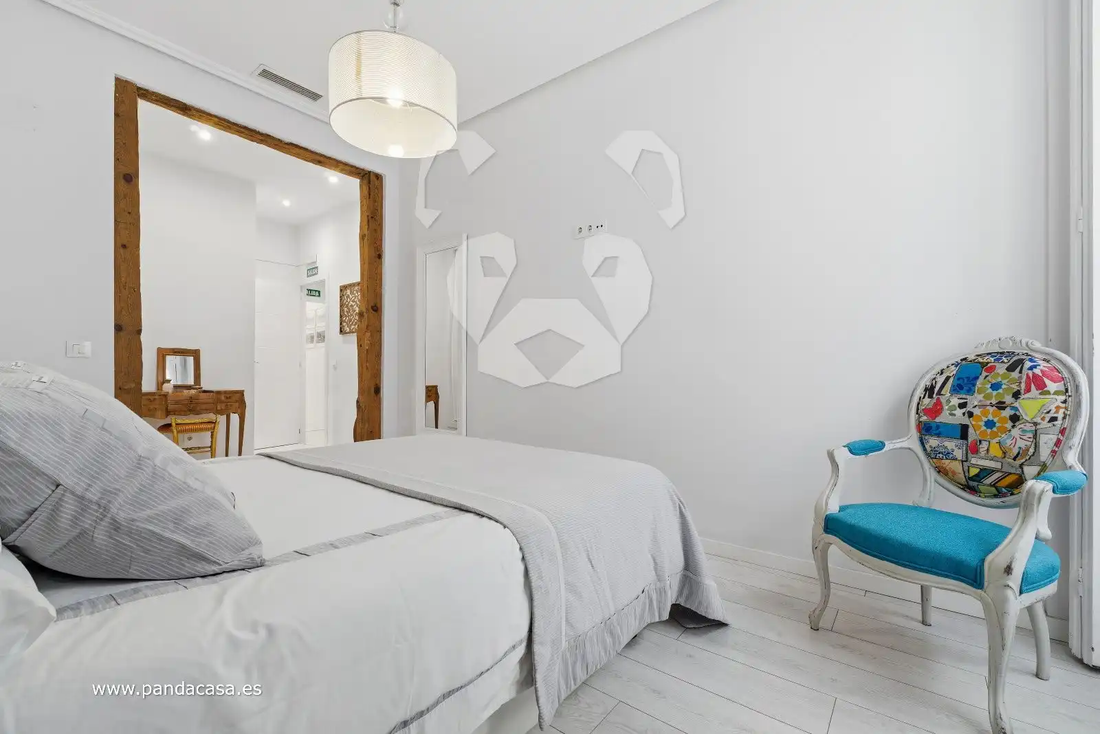 Schlafzimmer von Wohnung zum Verkauf in Madrid mit Klimaanlage, Heizung und Parkett