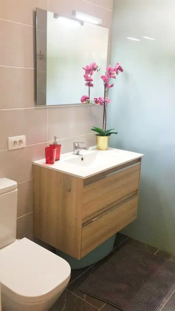Bathroom of Flat for rent in Puerto de la Cruz  with Furnished and Community pool