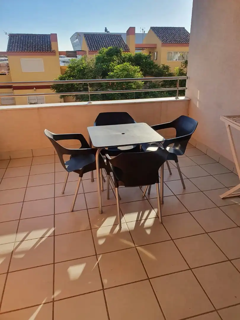 Terraza de Piso de alquiler en Roquetas de Mar con Aire acondicionado, Calefacción y Terraza