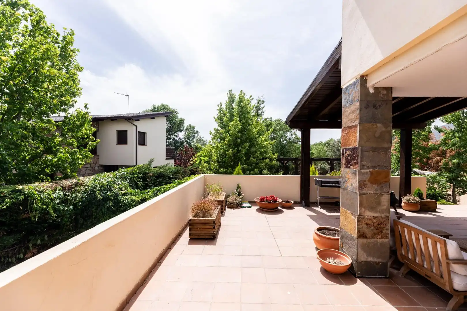Terraza de Casa o chalet en venta en El Boalo - Cerceda – Mataelpino con Calefacción, Terraza y Piscina