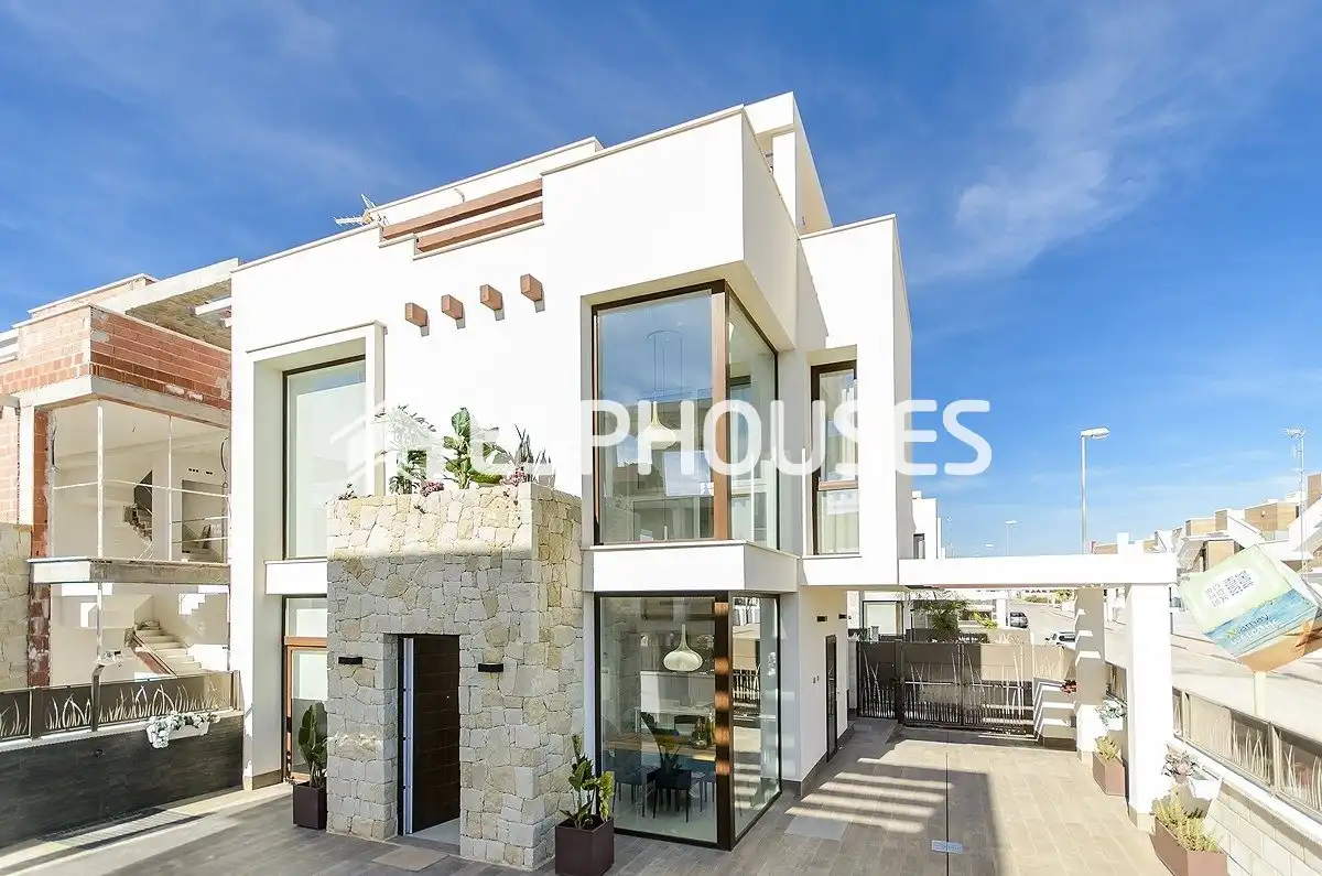 Exterior view of Houses for sale in Vera  with Terrace, Swimming Pool and Balcony
