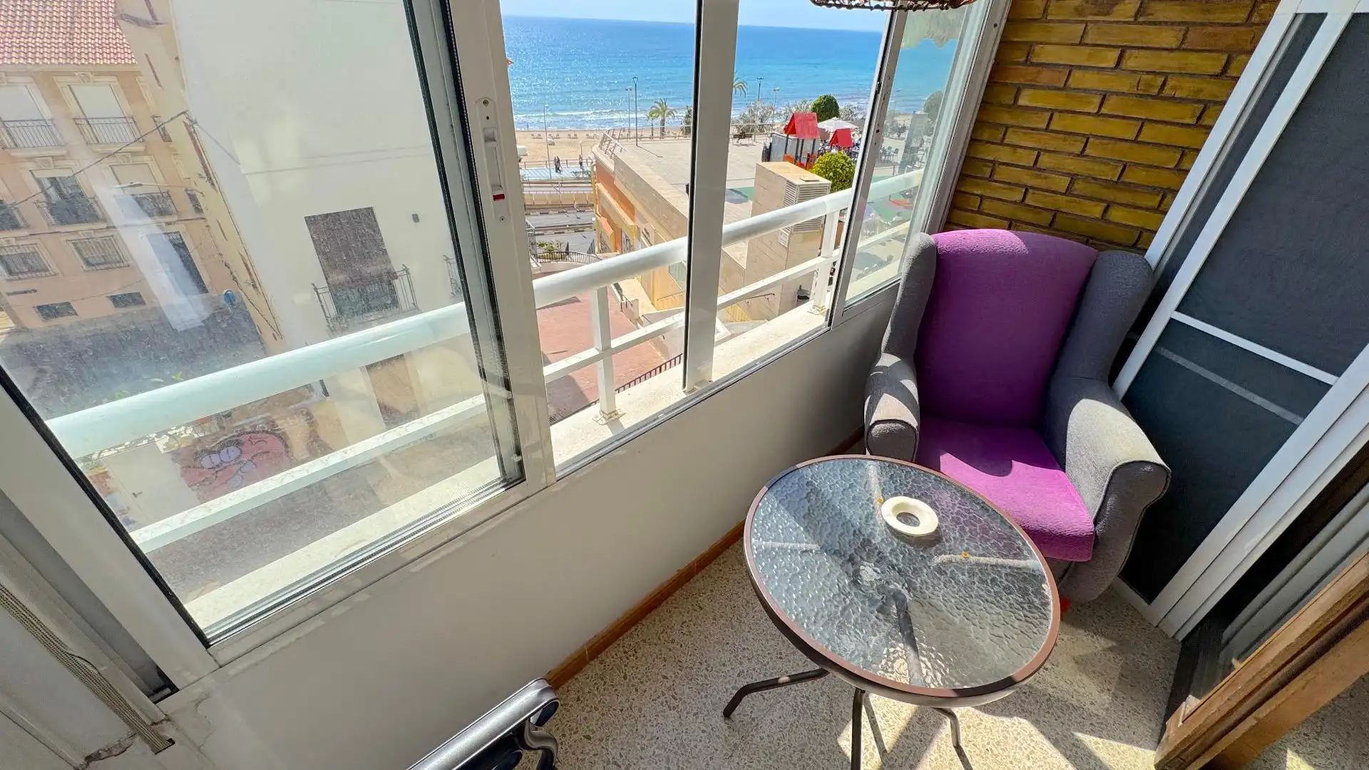 Terraza de Piso de alquiler en Alicante / Alacant con Aire acondicionado, Terraza y Amueblado