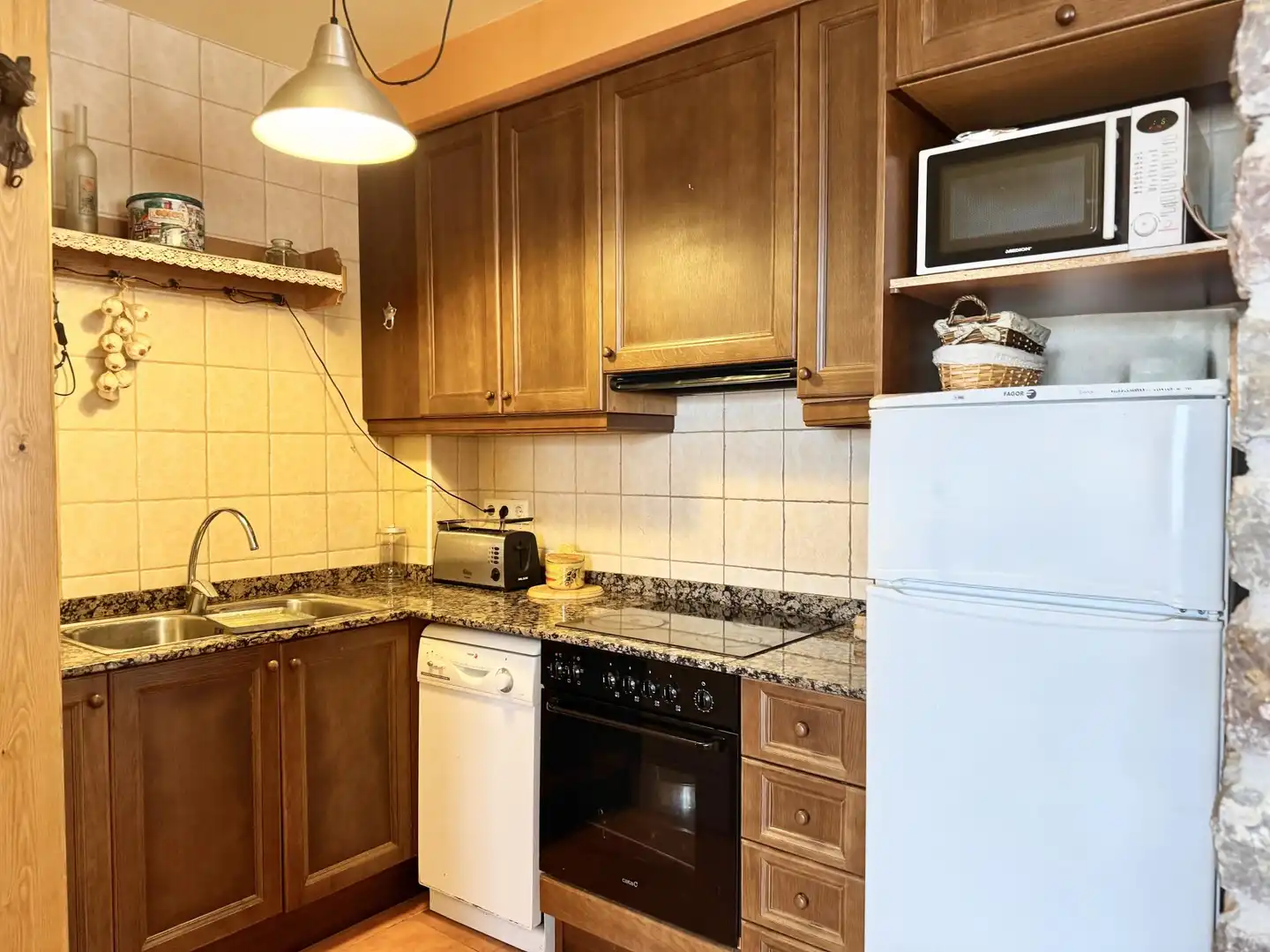 Cocina de Casa o chalet en venta en Castellar de n'Hug con Calefacción, Terraza y Amueblado