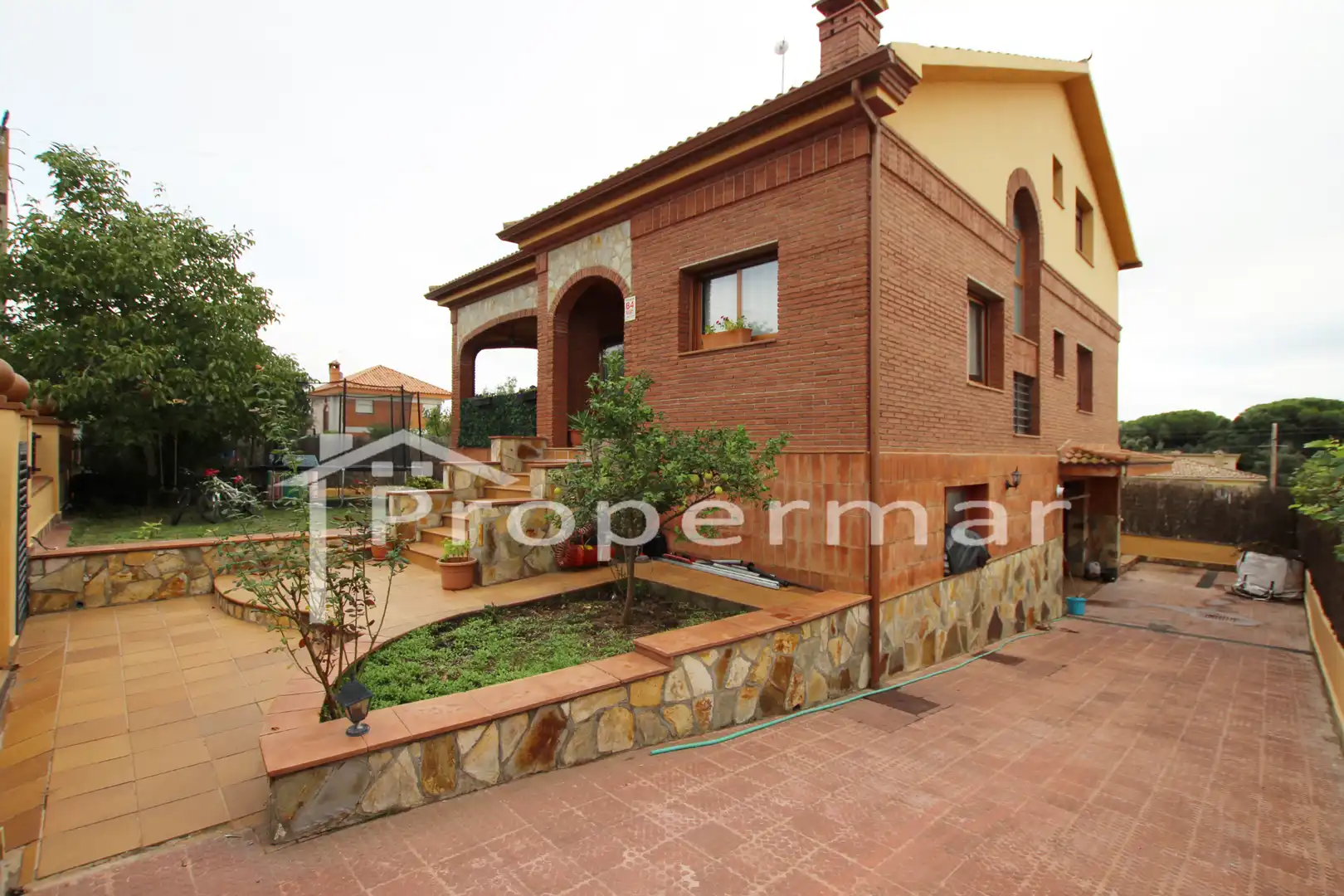Exterior view of Houses for sale in Cànoves I Samalús  with Heating, Private garden and Terrace
