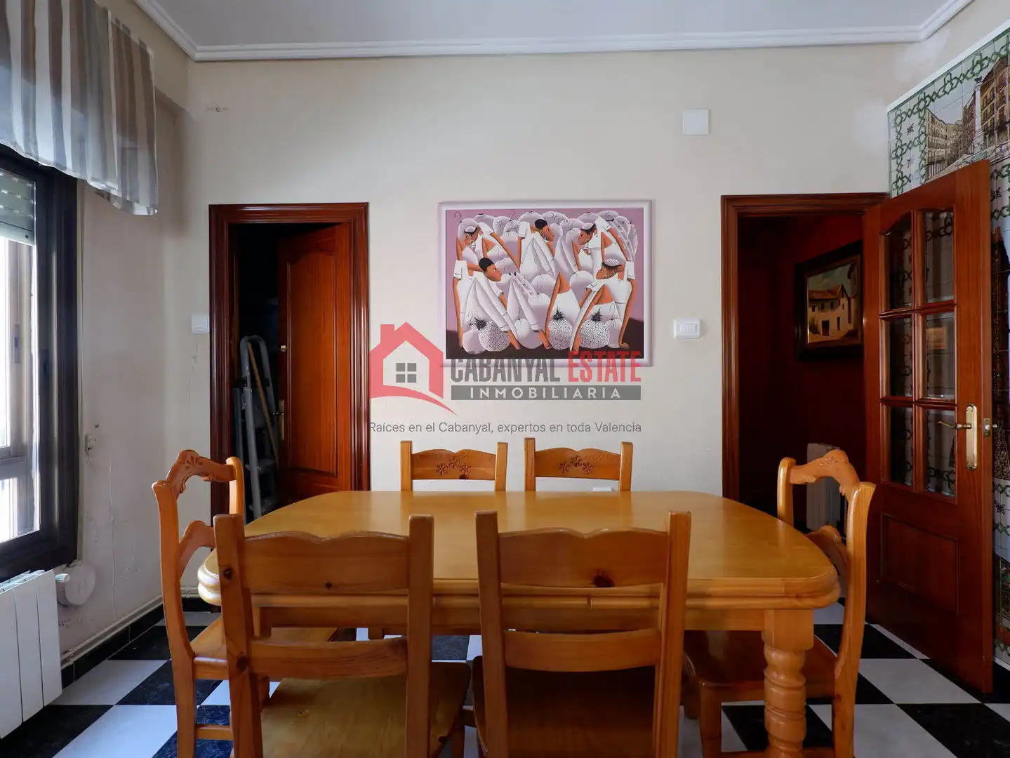 Menjador de Apartament de lloguer en Valencia amb Aire condicionat, Moblat i Balcó