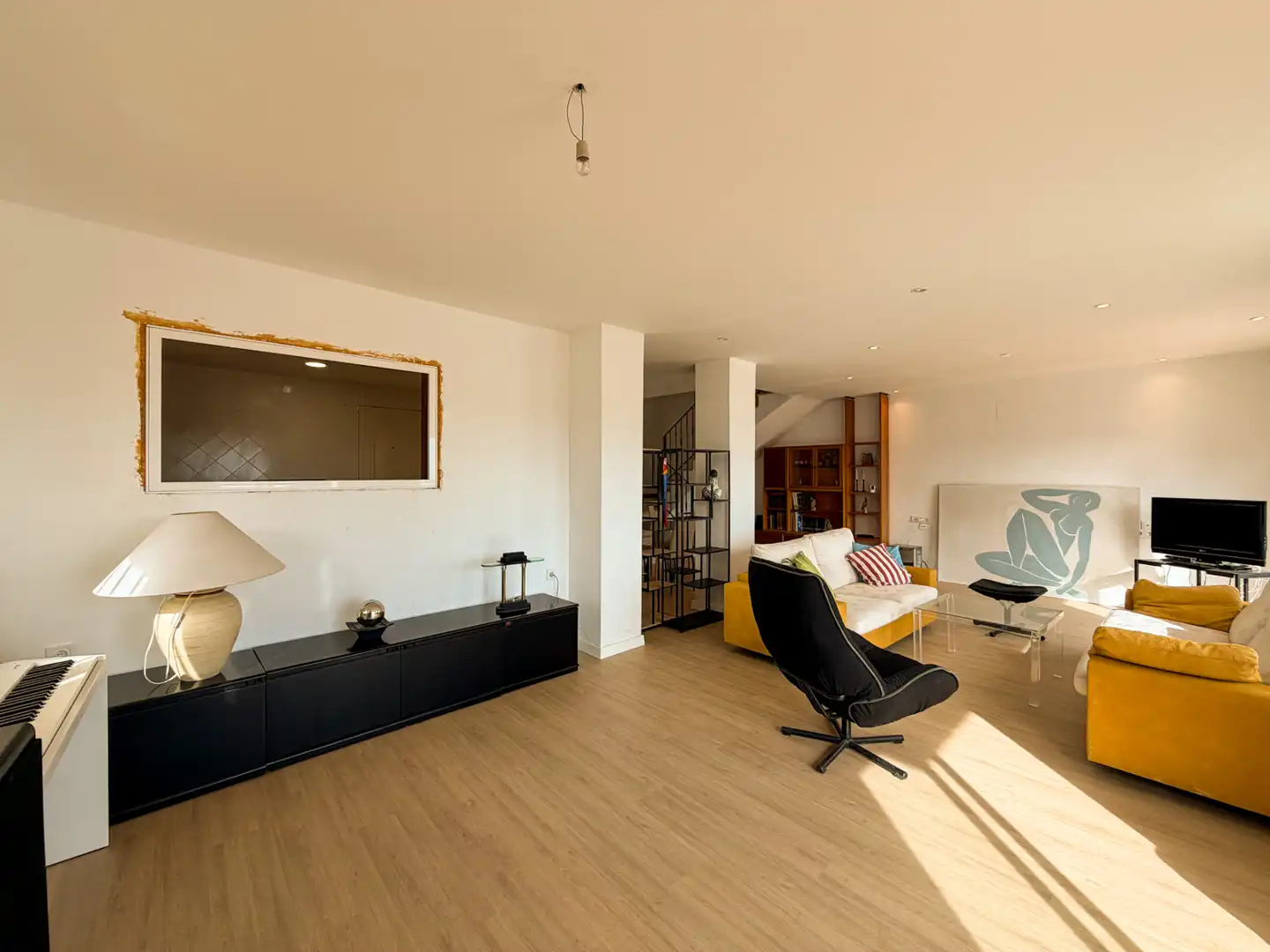 Wohnzimmer von Haus oder Chalet zum Verkauf in Gilet mit Heizung, Parkett und Terrasse