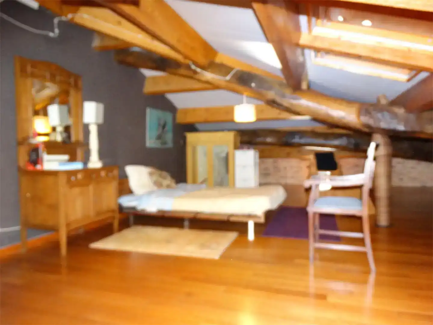 Bedroom of Houses for rent in Trabada  with Private garden, Parquet flooring and Storage room