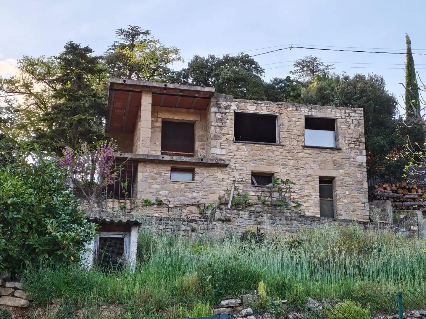 Außenansicht von Haus oder Chalet zum Verkauf in Monistrol de Calders mit Heizung, Privatgarten und Terrasse
