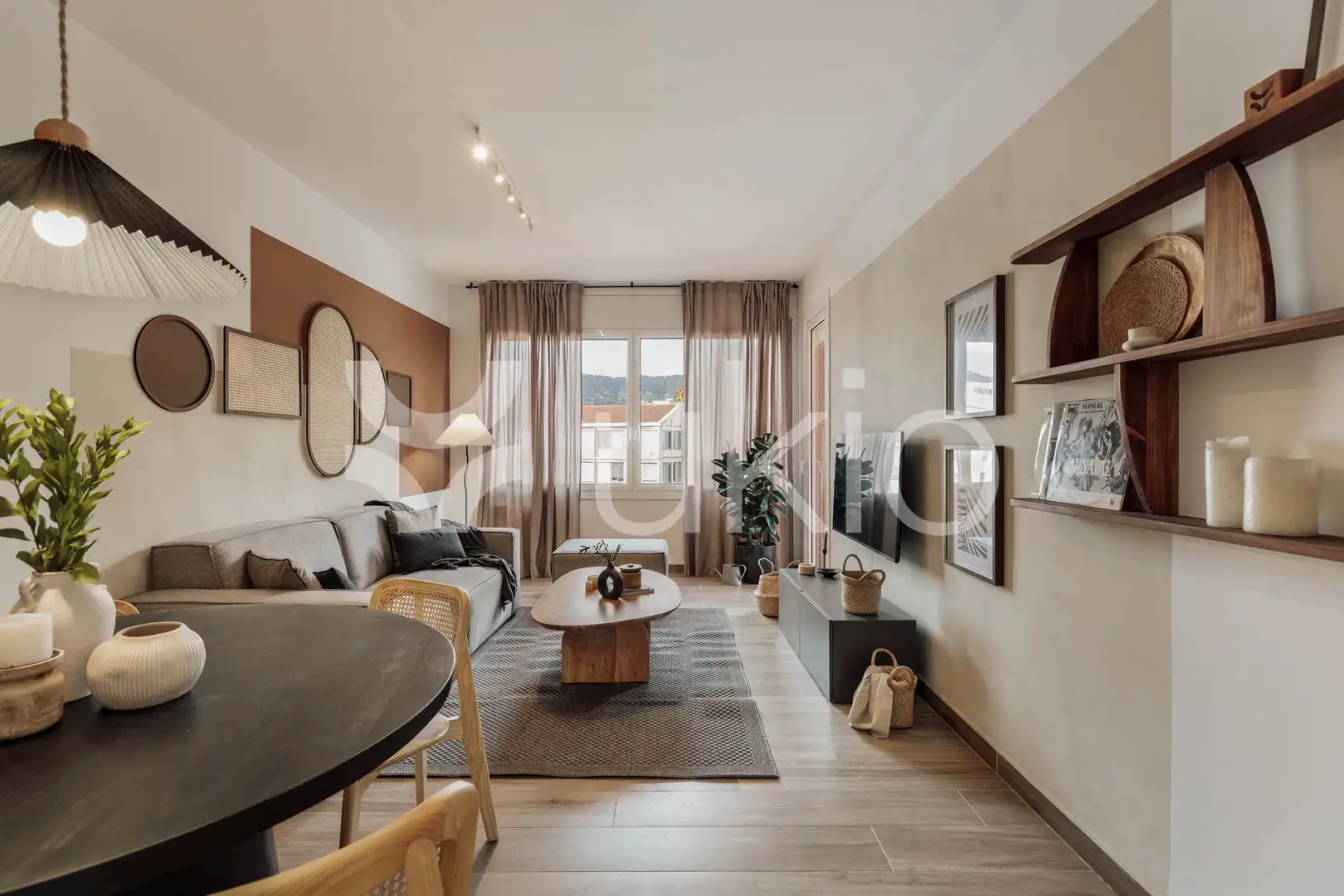 Sala d'estar de Apartament de lloguer en Barcelona amb Aire condicionat, Calefacció i Terrassa