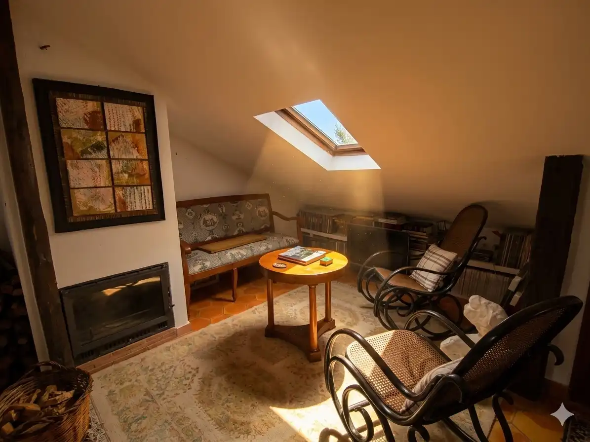 Sala d'estar de Finca rústica en venda en San Lorenzo de El Escorial amb Calefacció i Terrassa