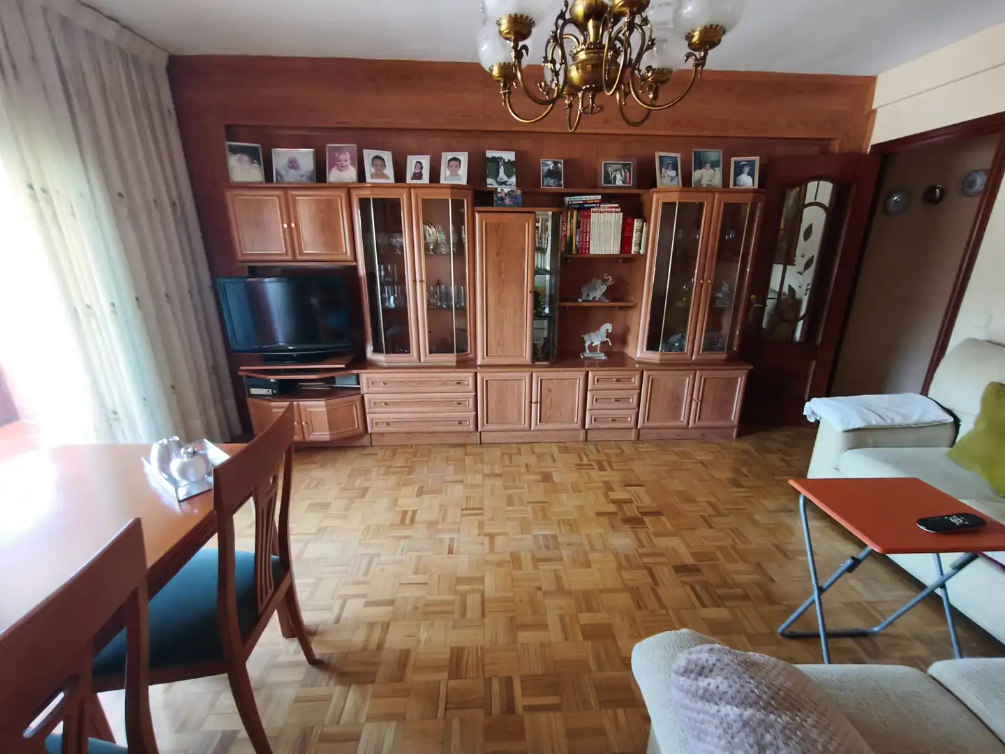 Living room of Flat for sale in Móstoles  with Heating, Parquet flooring and Terrace