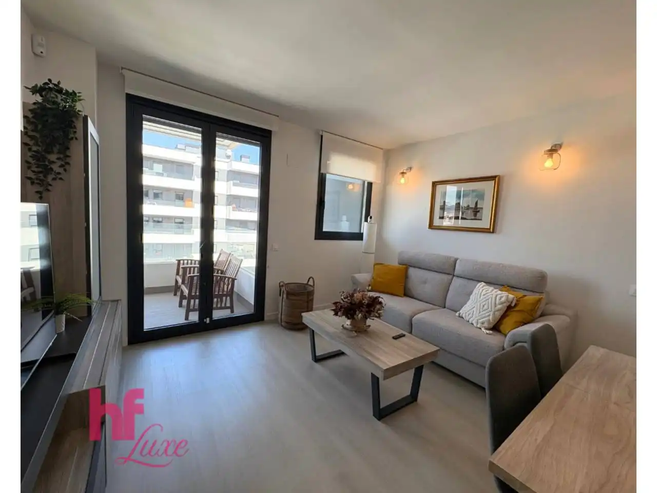 Wohnzimmer von Wohnung zum Verkauf in L'Hospitalet de Llobregat mit Klimaanlage, Heizung und Terrasse