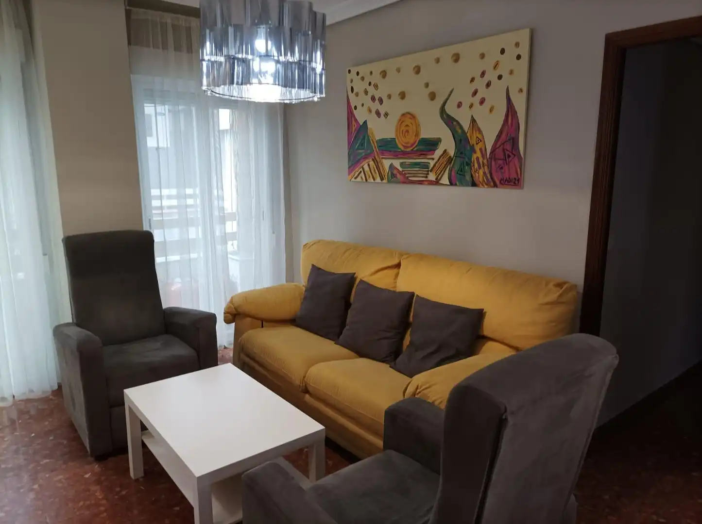 Sala de estar de Piso de alquiler en Córdoba con Aire acondicionado y Balcón