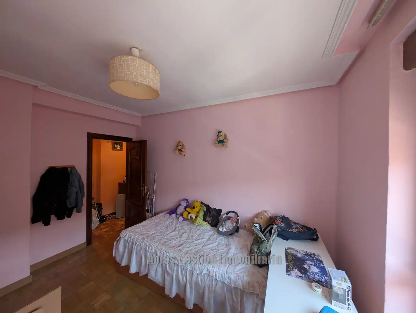 Schlafzimmer von Wohnung zum Verkauf in Mieres (Asturias) mit Heizung, Parkett und Abstellraum