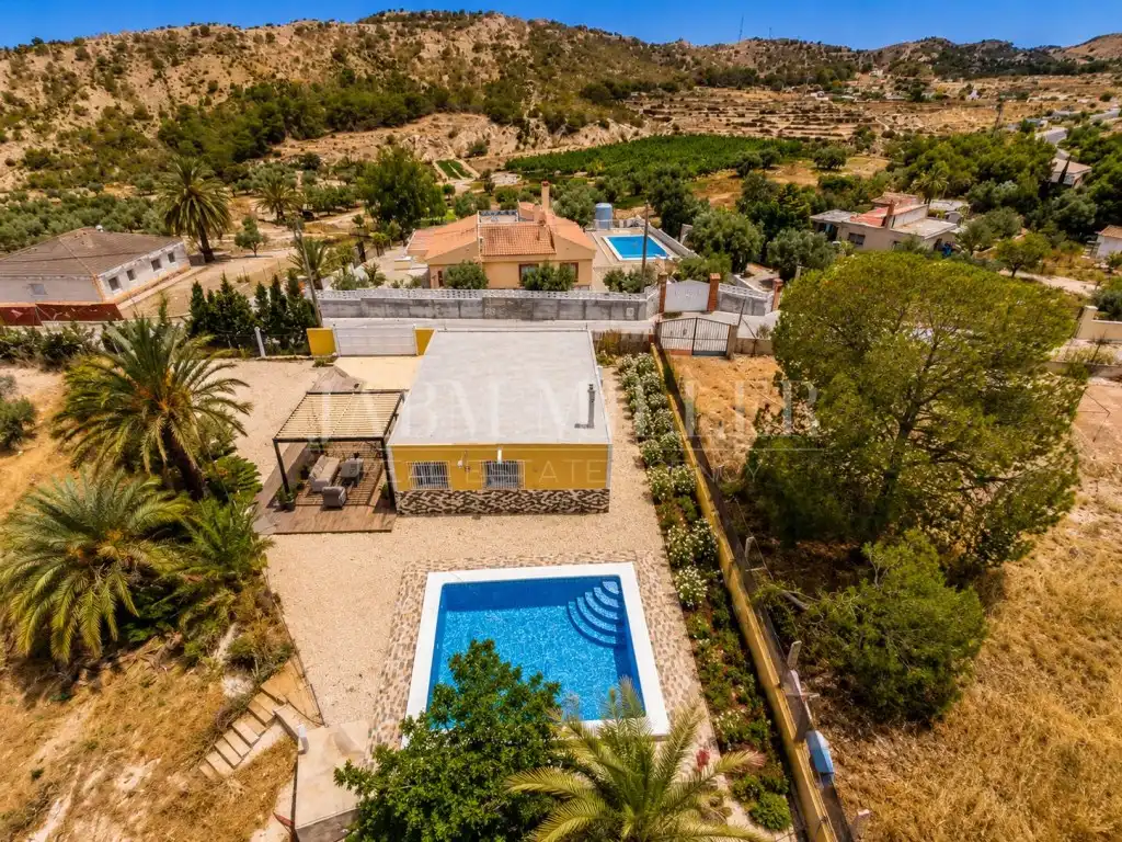 Vista exterior de Finca rústica en venda en Alicante / Alacant amb Aire condicionat, Jardí privat i Terrassa