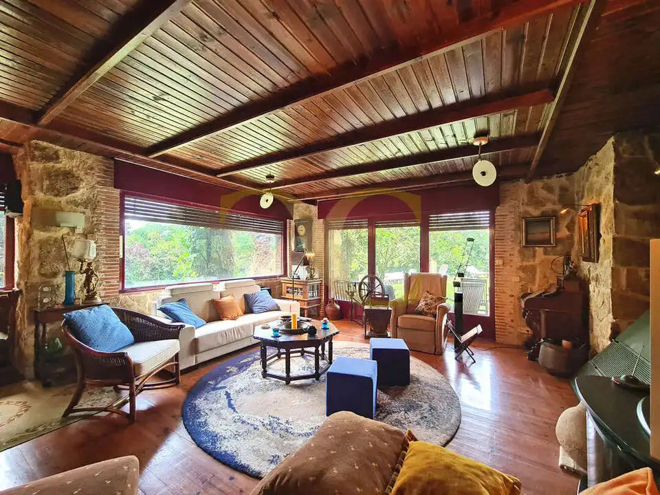 Living room of Houses for sale in Gijón   with Heating, Private garden and Terrace