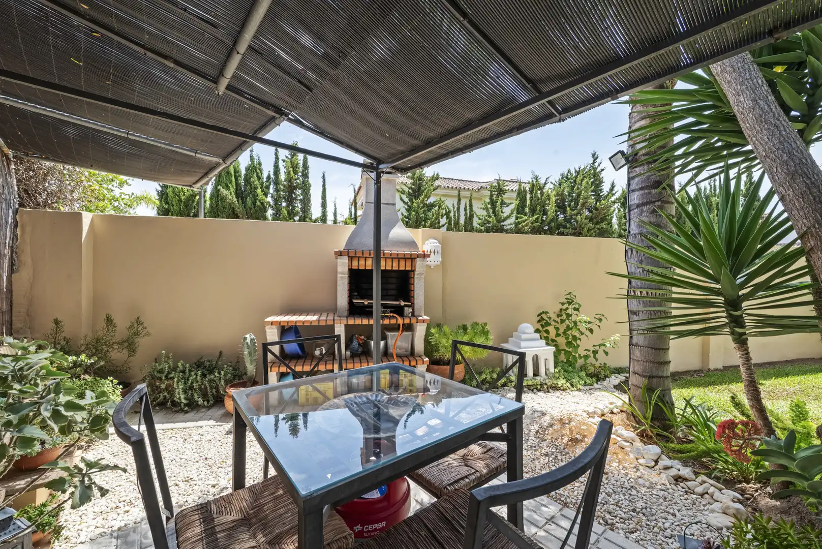 Terrasse von Haus oder Chalet zum Verkauf in Mijas mit Klimaanlage, Privatgarten und Terrasse
