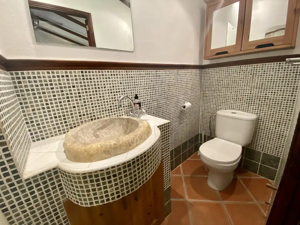 Bany de Finca rústica en venda en Andratx amb Aire condicionat, Jardí privat i Terrassa