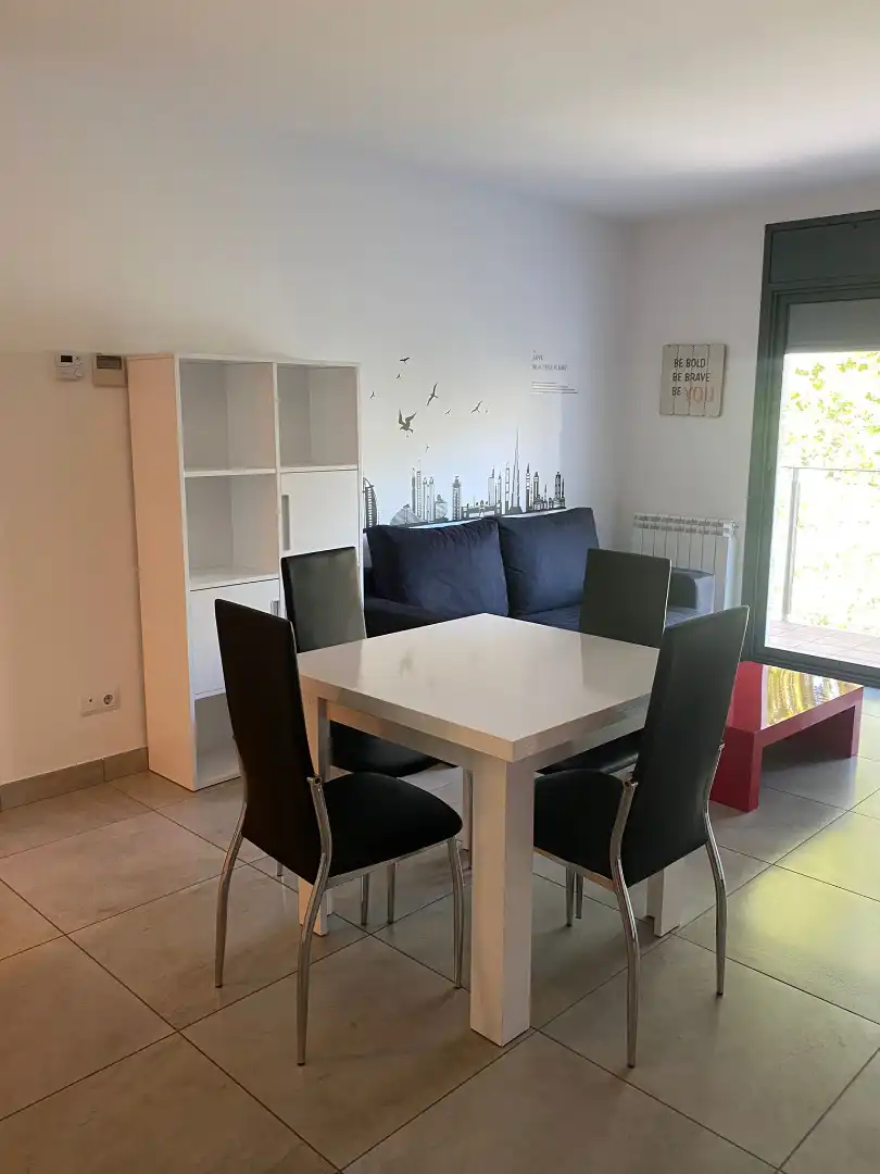 Sala d'estar de Pis de lloguer en Girona amb Aire condicionat, Calefacció i Parquet