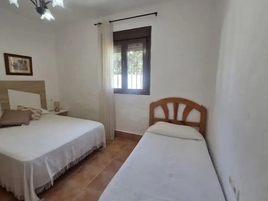 Dormitori de Casa o xalet de lloguer en Conil de la Frontera amb Aire condicionat, Jardí privat i Piscina