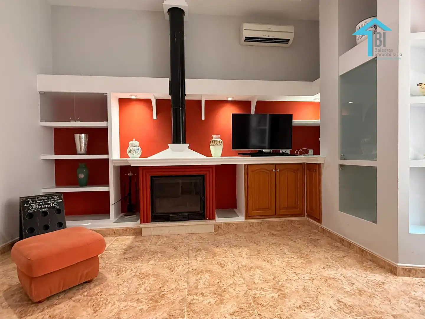Sala de estar de Apartamento de alquiler en Felanitx con Aire acondicionado, Jardín privado y Terraza
