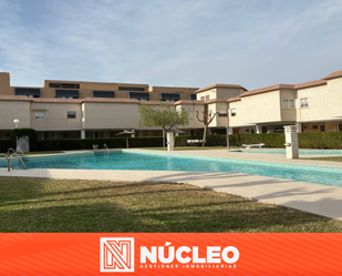 Exterior view of Single-family semi-detached for sale in Alicante / Alacant  with Air Conditioner, Terrace and Swimming Pool