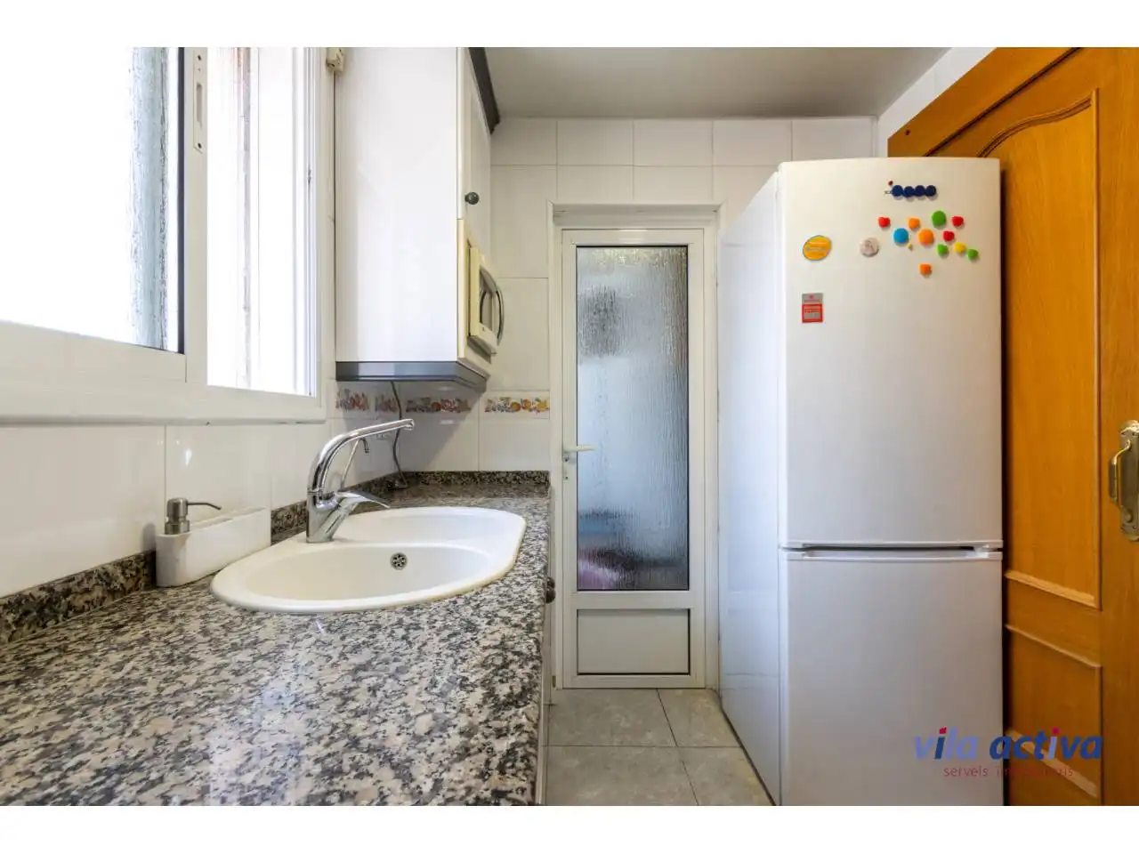 Cocina de Piso en venta en Terrassa con Calefacción, Parquet y Balcón