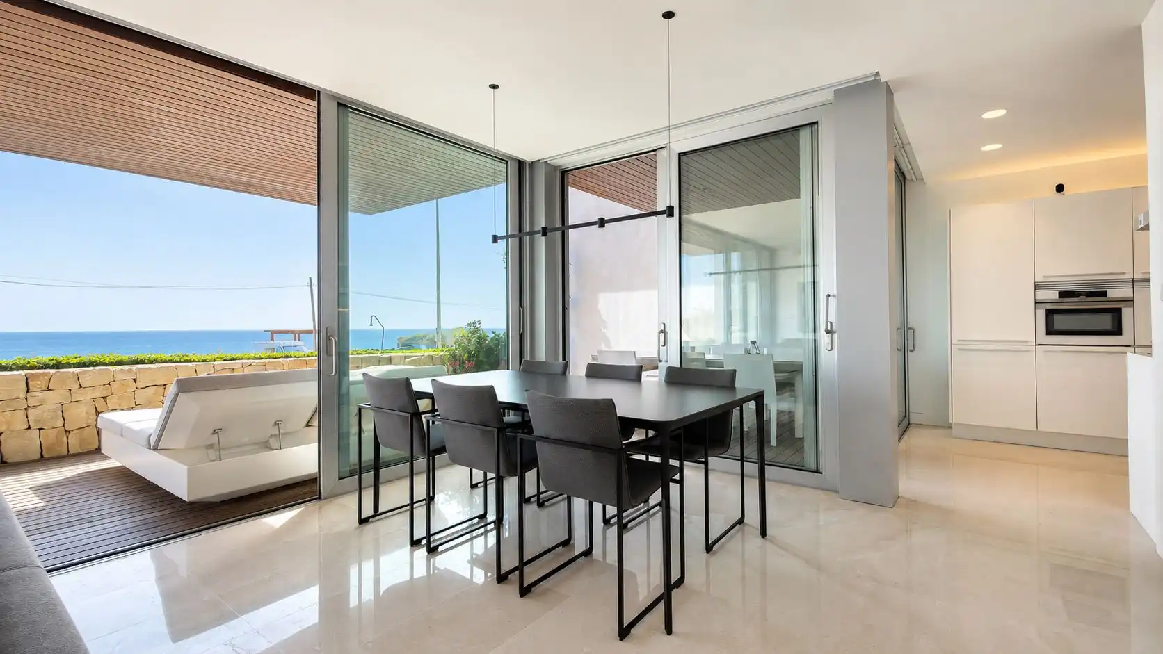 Comedor de Apartamento de alquiler en Jávea / Xàbia con Aire acondicionado, Calefacción y Terraza