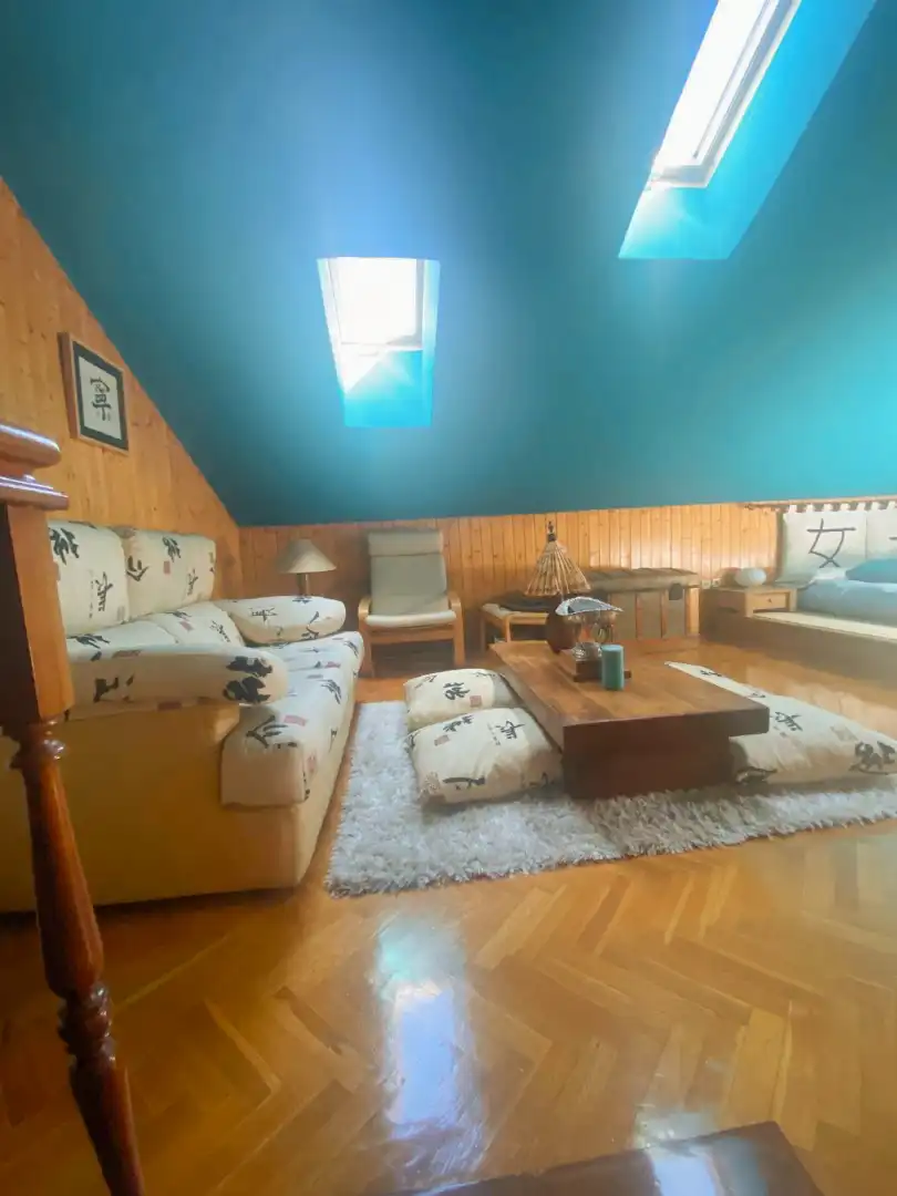 Living room of Duplexes for sale in Palencia  with Heating, Parquet flooring and Oven