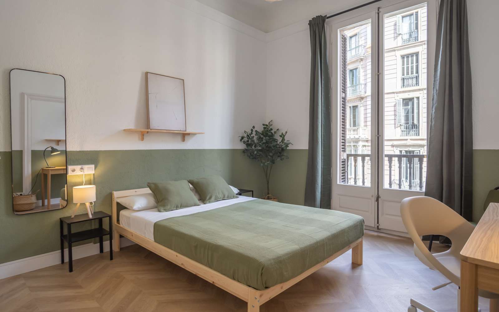 Dormitori de Pis per a compartir en  Barcelona Capital amb Aire condicionat, Calefacció i Terrassa