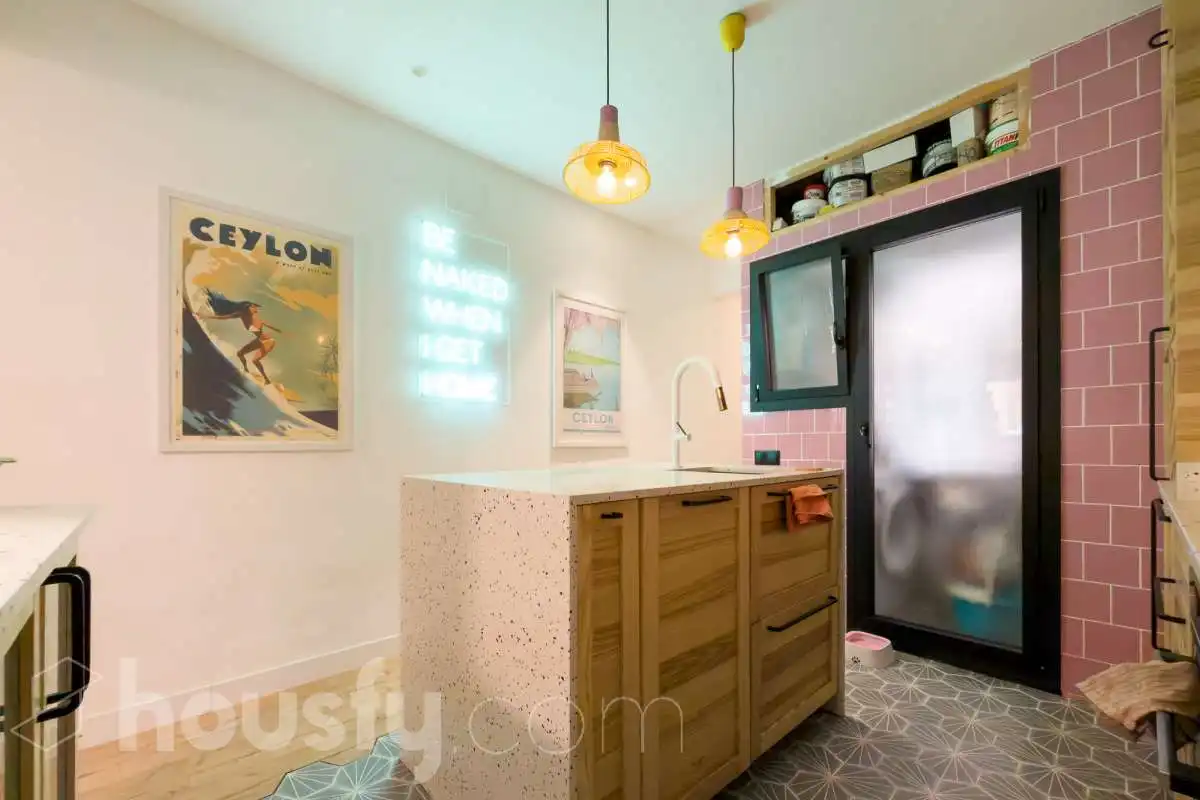 Cocina de Piso en venta en Barcelona con Terraza