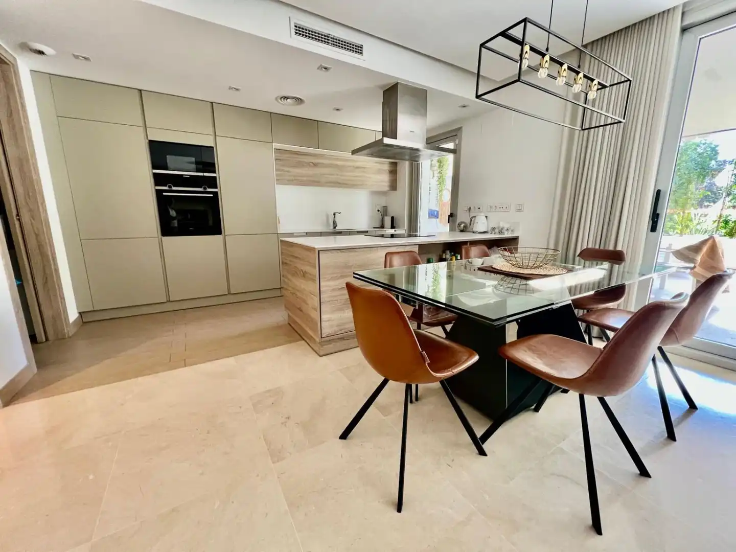 Kitchen of Apartments for rent in Marbella  with Air Conditioner, Heating and Furnished