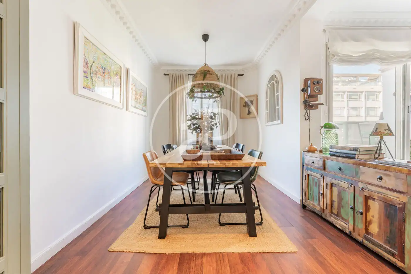 Esszimmer von Wohnung zur Miete in Madrid mit Klimaanlage, Heizung und Terrasse