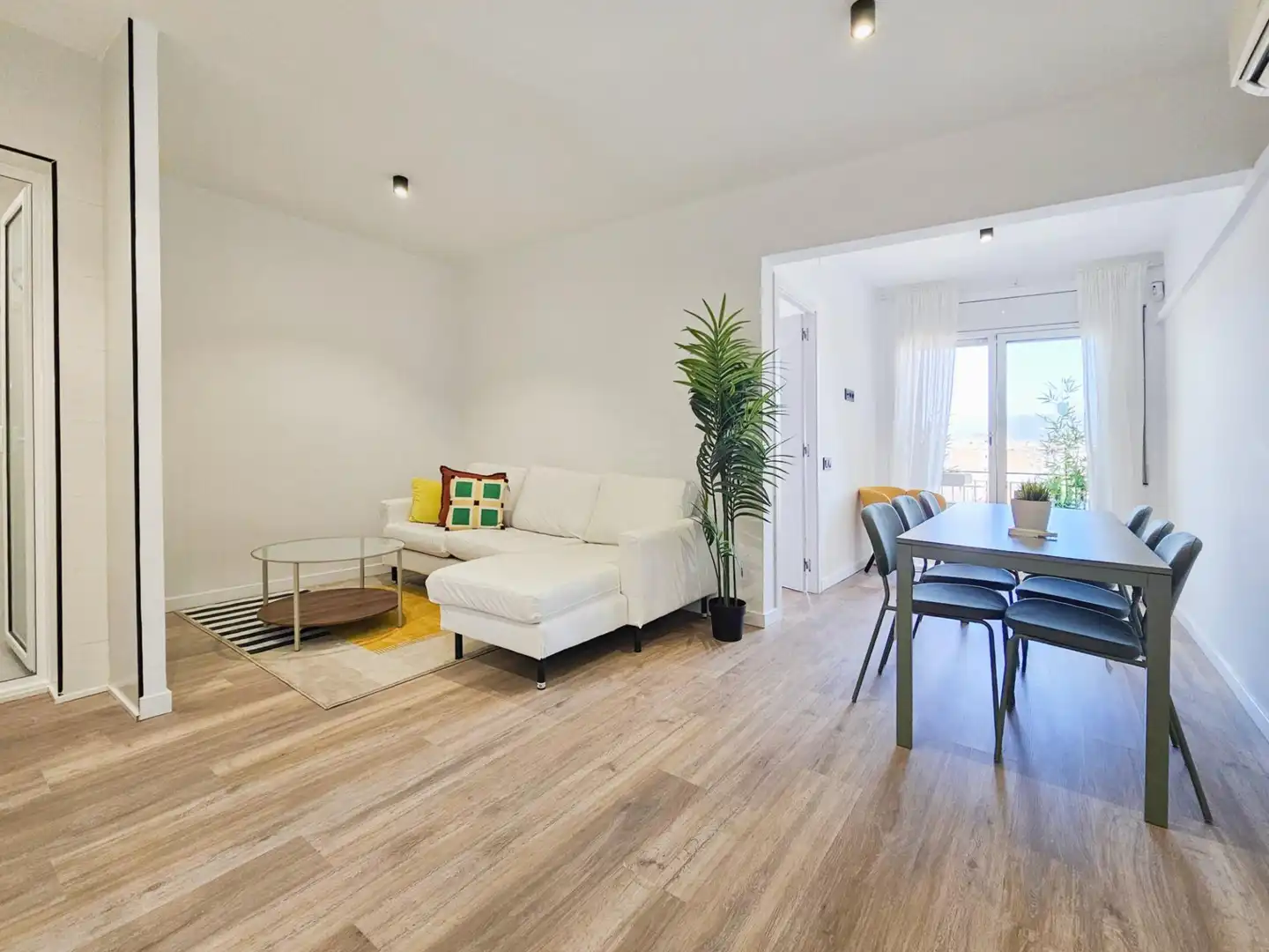 Sala de estar de Piso en venta en Granollers con Parquet y Balcón