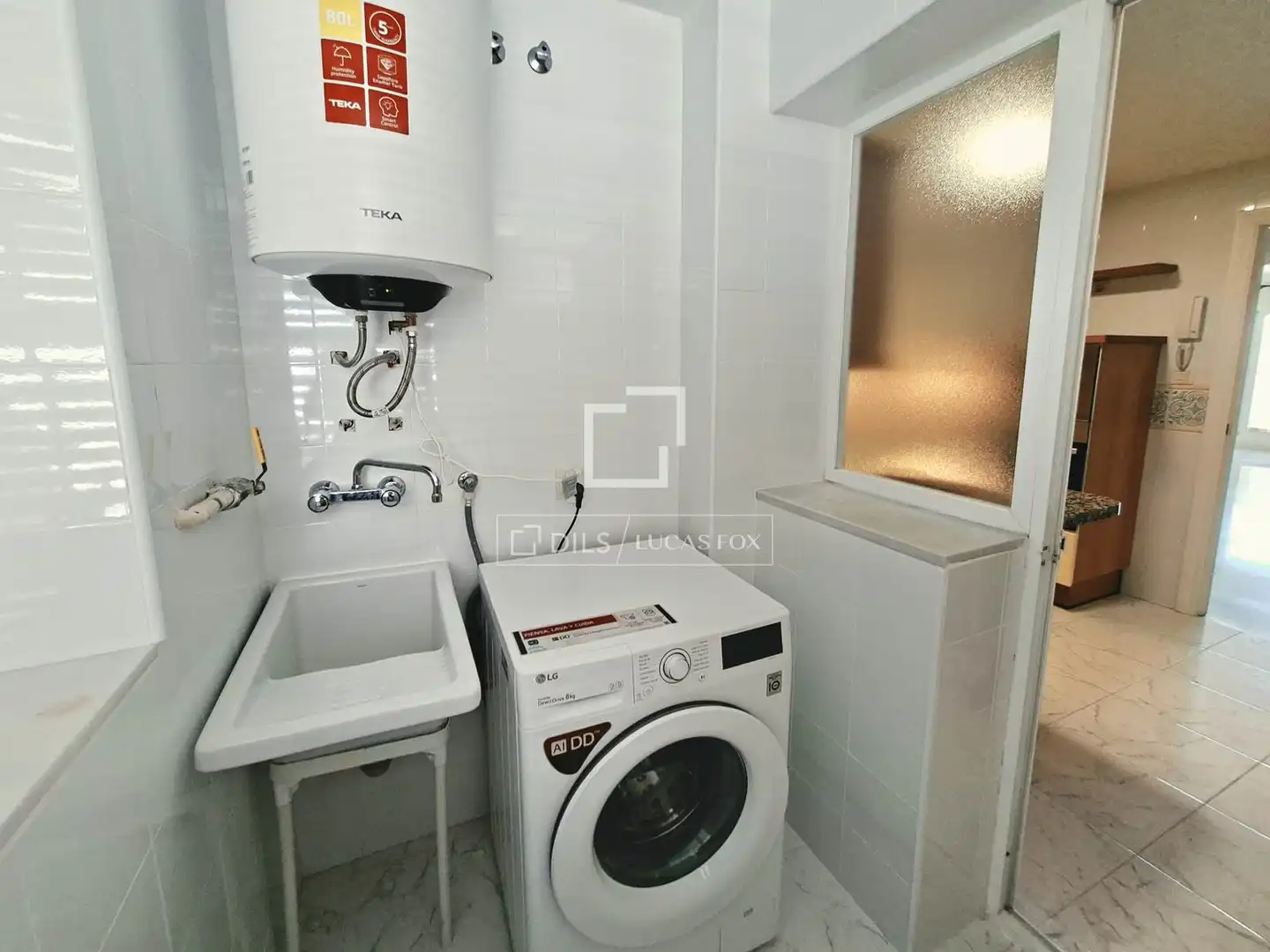 Badezimmer von Dachboden zur Miete in Málaga mit Klimaanlage, Heizung und Privatgarten