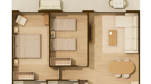 Apartamento de 2 dormitorios y 2 baños en Arena Beach Moncófar