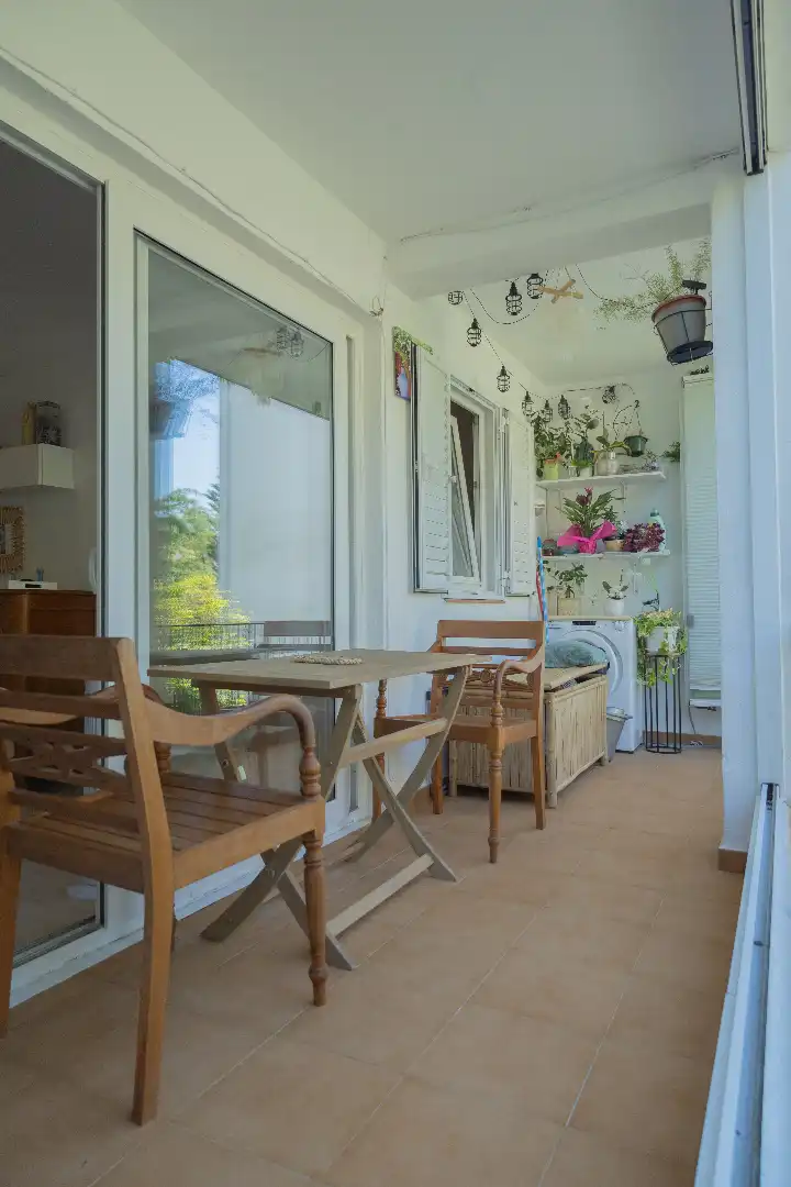 Terrasse von Wohnung zum Verkauf in Palafrugell mit Heizung, Abstellraum und Ofen