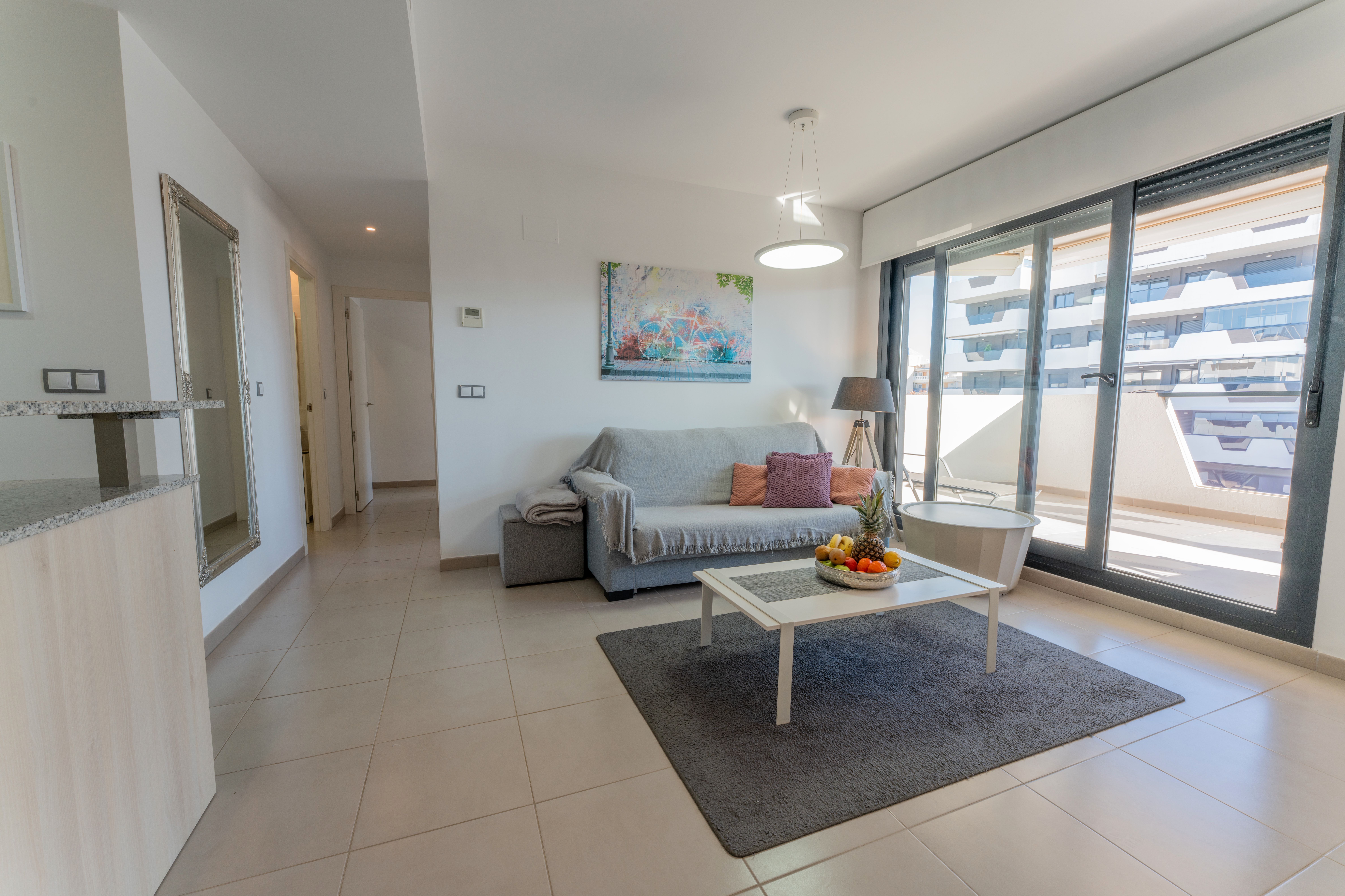 Sala d'estar de Apartament en venda en Elche / Elx amb Calefacció, Terrassa i Piscina