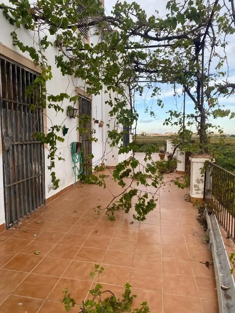 Terraza de Finca rústica en venta en Benifaió con Jardín privado, Terraza y Trastero